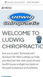 Mobile Screenshot of ludwigchiropractic.com